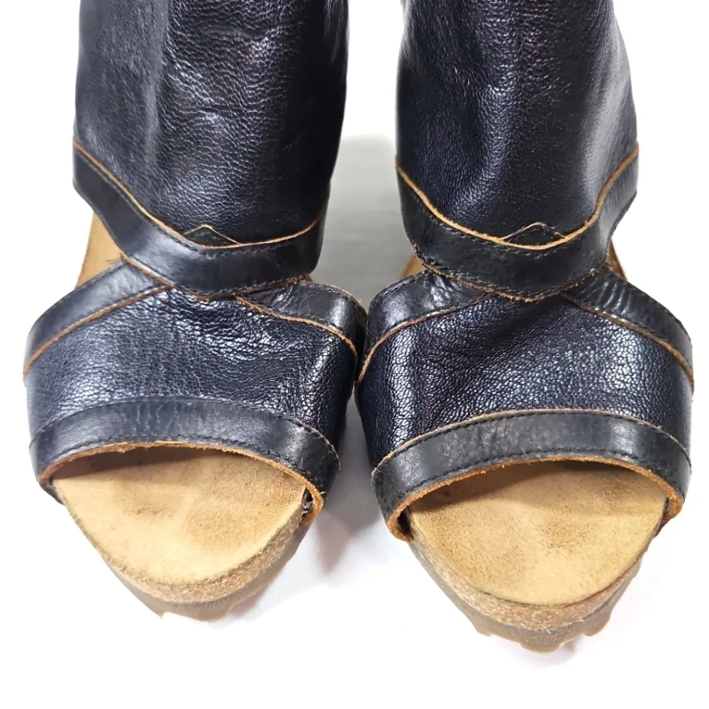 Fly London Adye Wedge Sandals Size 38